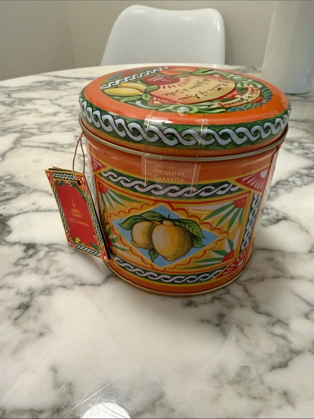 Dolce & Gabbana Orange and Green Citrus Decorative Tin